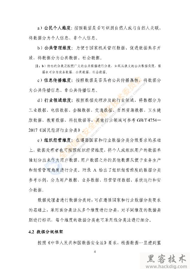 信安标委《网络安全标准实践指南——网络数据分类分级指引》全文